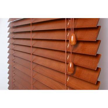 Деревянные горизонтальные жалюзи 25 мм