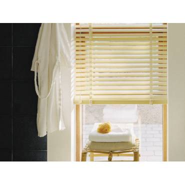 Деревянные горизонтальные жалюзи 50 мм с тесьмой